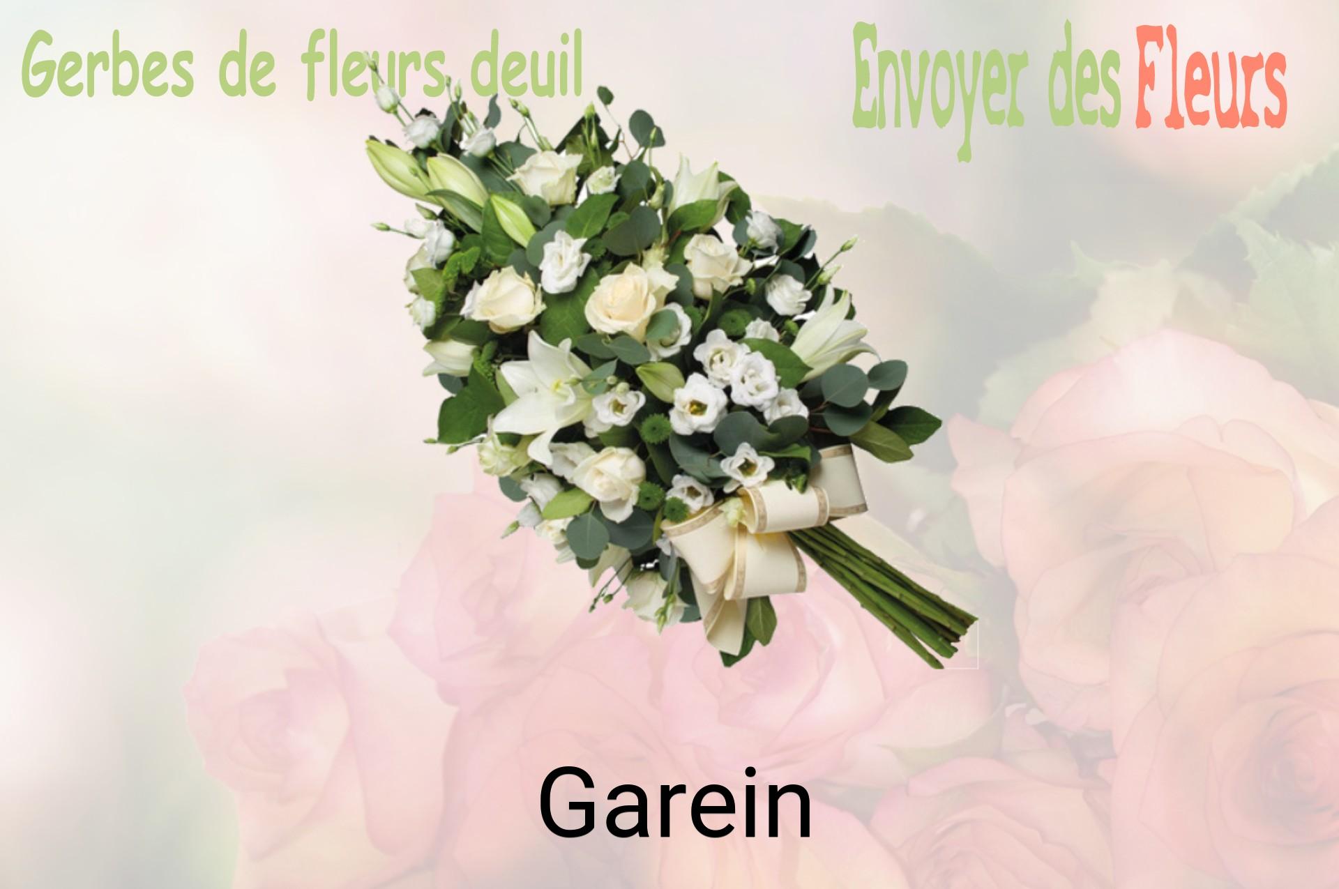 Gerbe de fleurs de deuil livrée à Garein